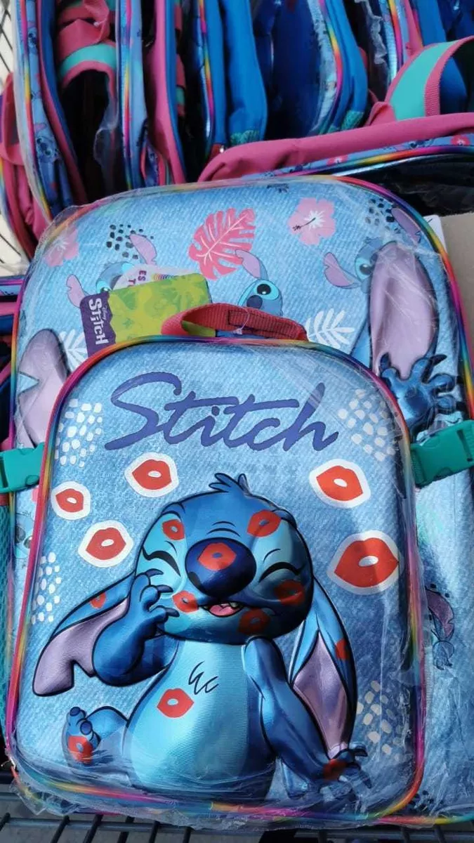 Duo Mochila Y Lonchera De Stich En 3era Dimensión Marca Ruz