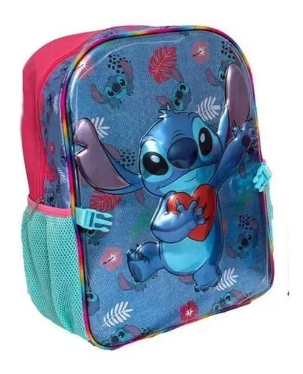 Duo Mochila Y Lonchera De Stich En 3era Dimensión Marca Ruz
