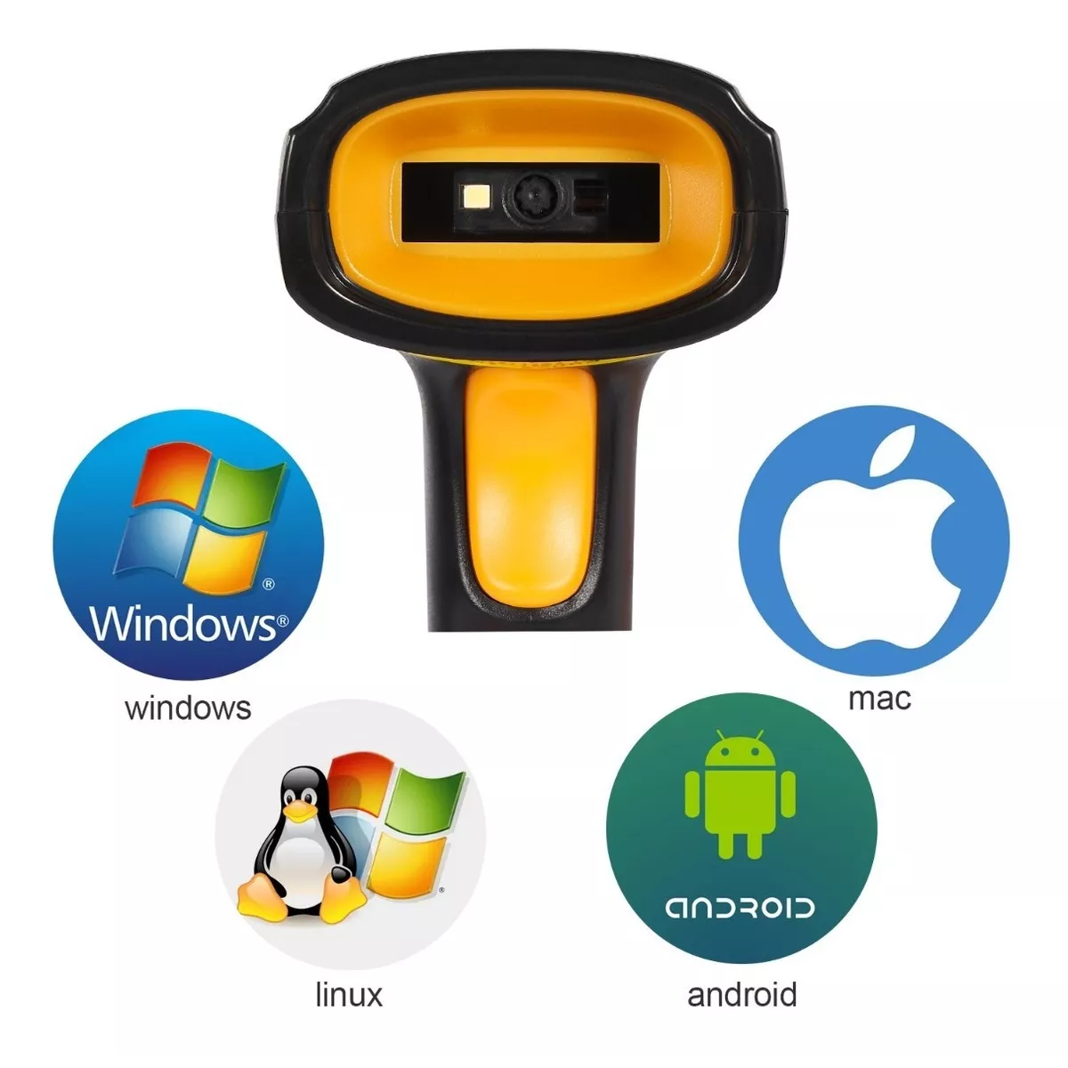 Lector Codigo De Barras Láser Usb Cableado 1d/2d/qr 2.0m