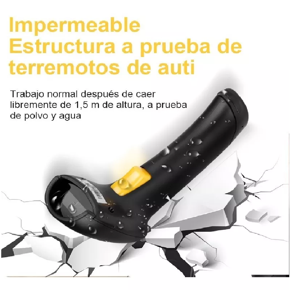 Lector De Escáner De Código De Barras Láser 1d Inalámbrico