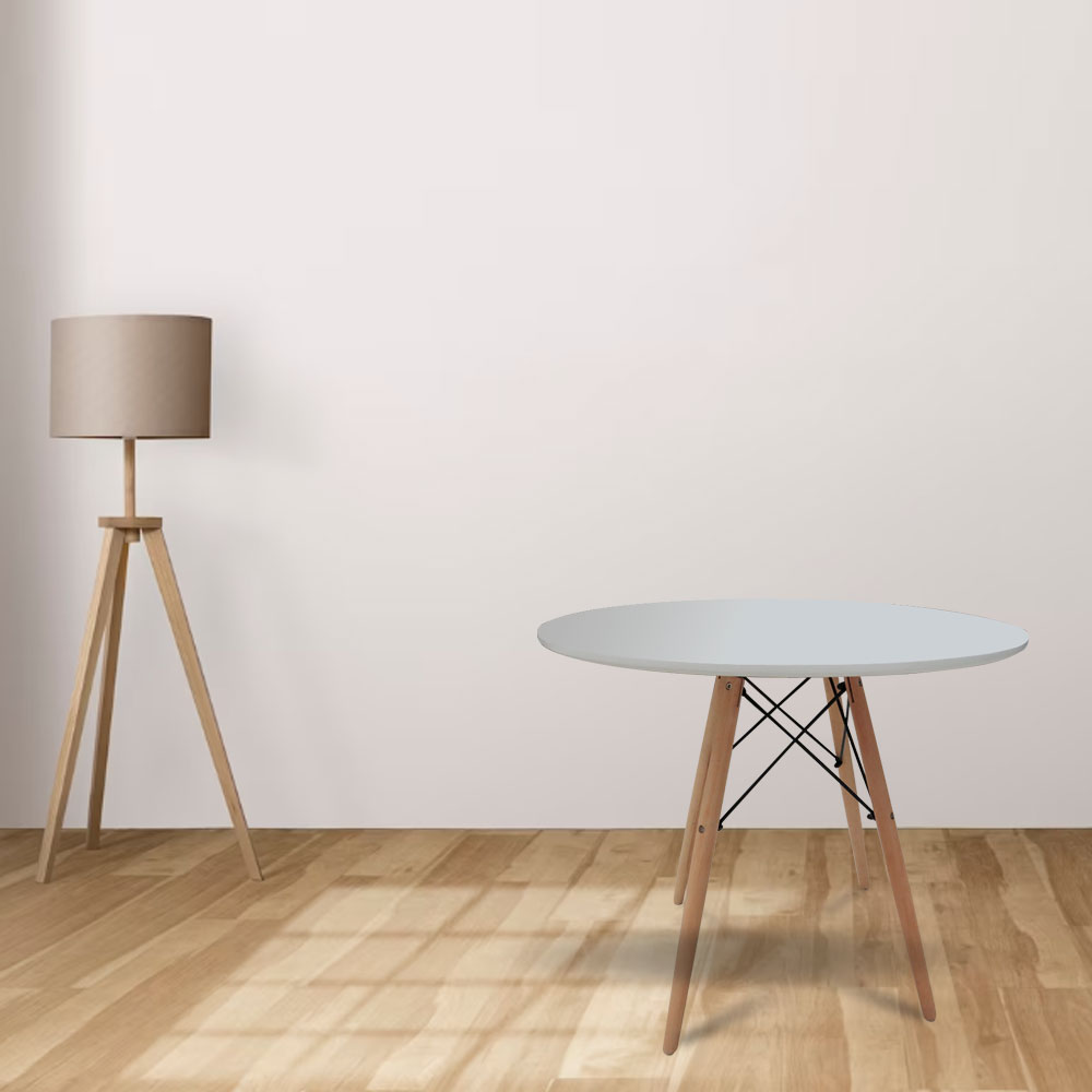 Mesa de Comedor Redonda para 4 Personas desayunador Oslo 80 cm de diametro