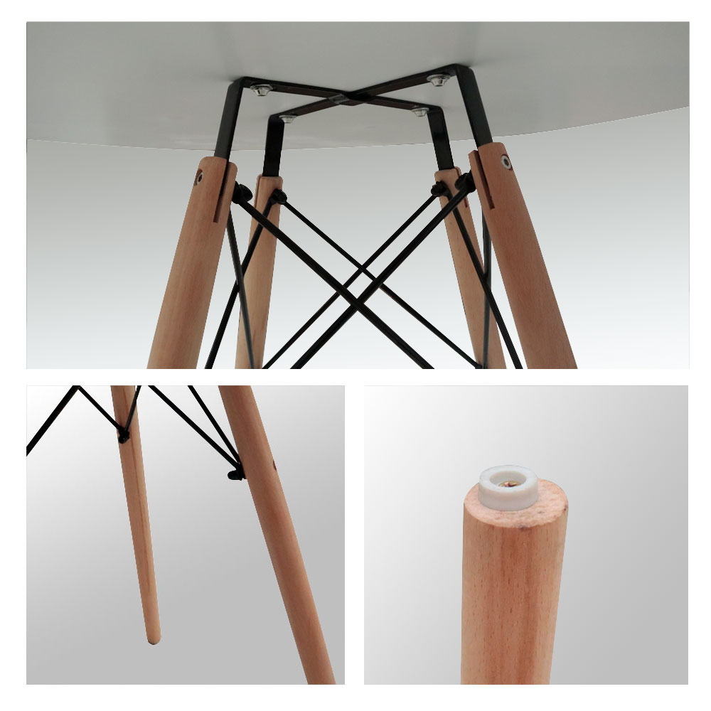 Mesa de Comedor Redonda para 4 Personas desayunador Oslo 80 cm de diametro