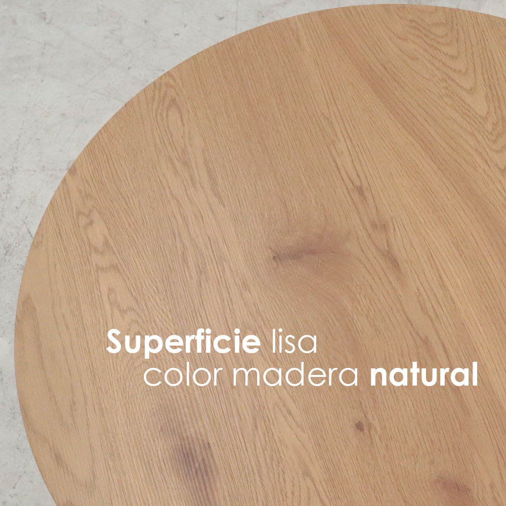 Mesa de Comedor Redonda para 4 Personas desayunador Oslo 80 cm de diametro