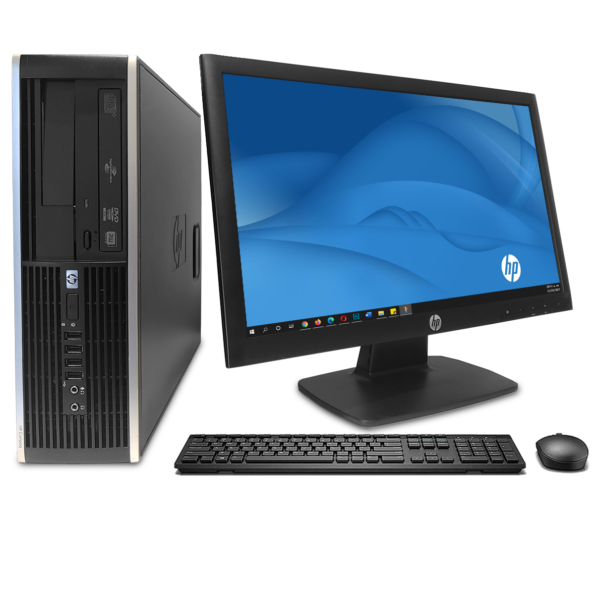 Equipo completo HP i7 8GB RAM 240 SSD Monitor LCD 22" Wifi (Reacondicionado)