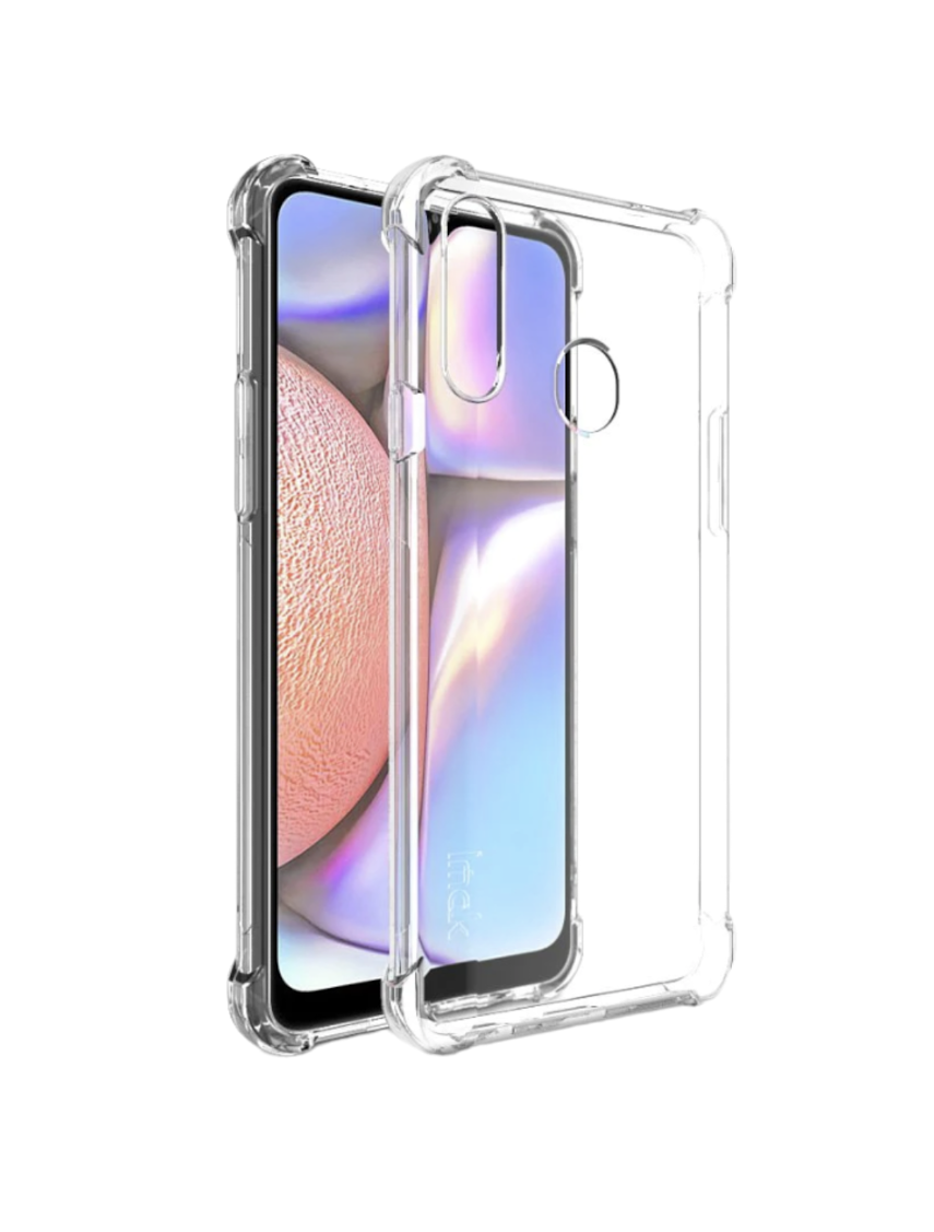 Funda Acrigel Transparente con Esquinas Reforzadas más Mica de Cristal Gratis para Samsung A10s