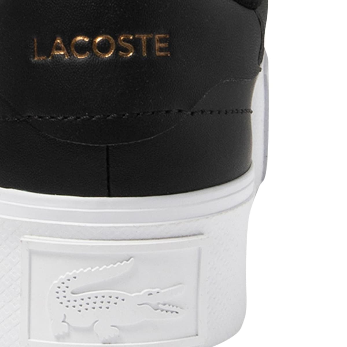 Tenis casual Lacoste de plataforma para mujer, color negro, mod. 1088251