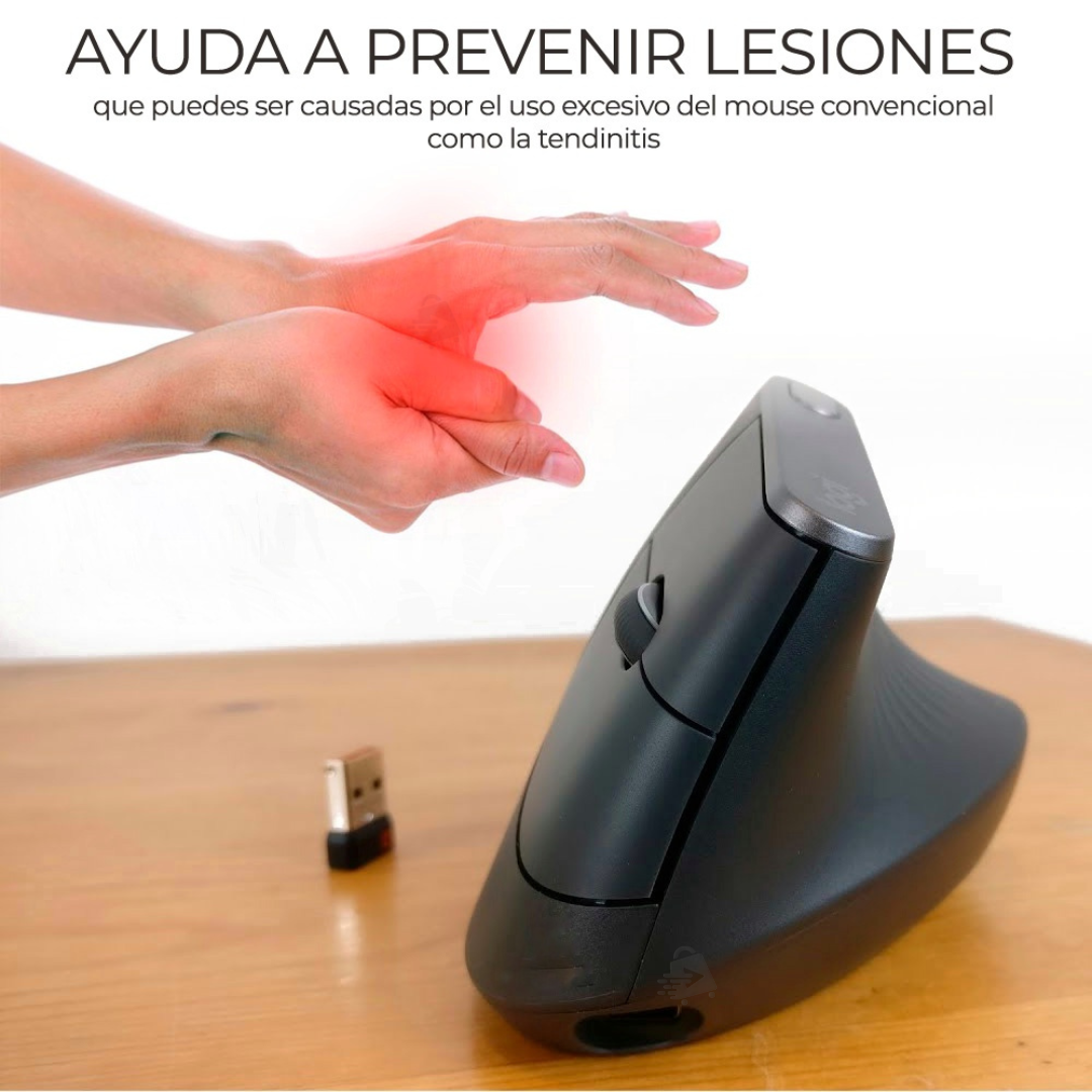 Mouse Vertical Ergonómico Bluetooth