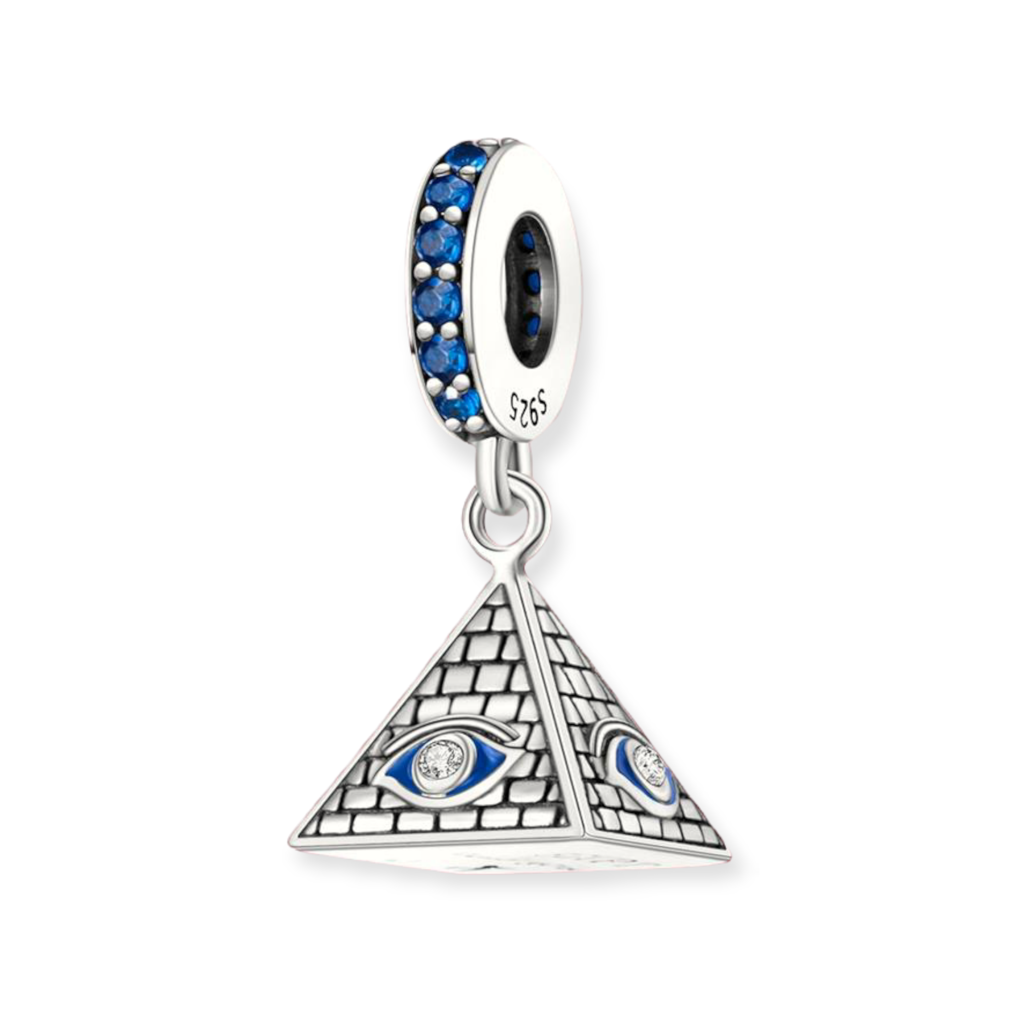 Dije Para Pulsera De Piramide Con Ojo Turco