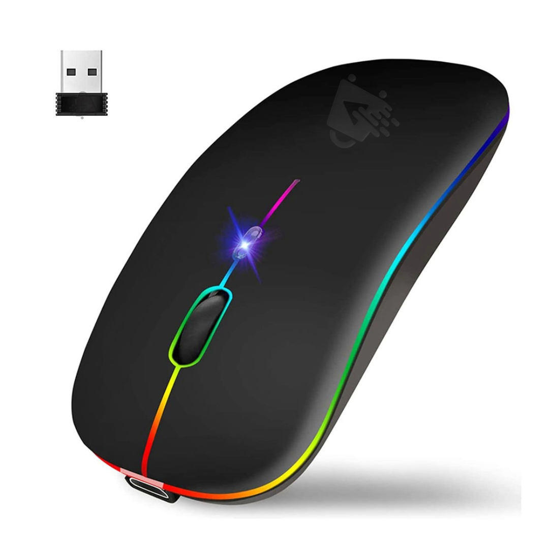 Mouse Raton Inalámbrico Bluetooth 2.4 RGB