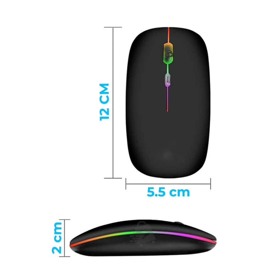Mouse Raton Inalámbrico Bluetooth 2.4 RGB