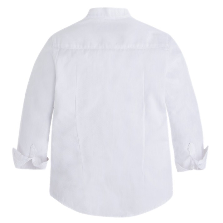 Camisa Cuello Mao Para Niño Marca Mayoral color blanco