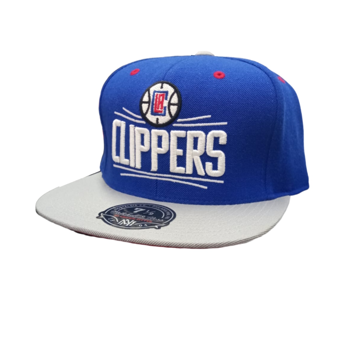 Gorra Cerrada Mitchell & Ness Clippers 7 1/2 Azul G163M