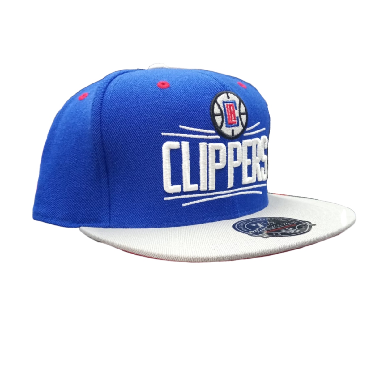 Gorra Cerrada Mitchell & Ness Clippers 7 1/2 Azul G163M