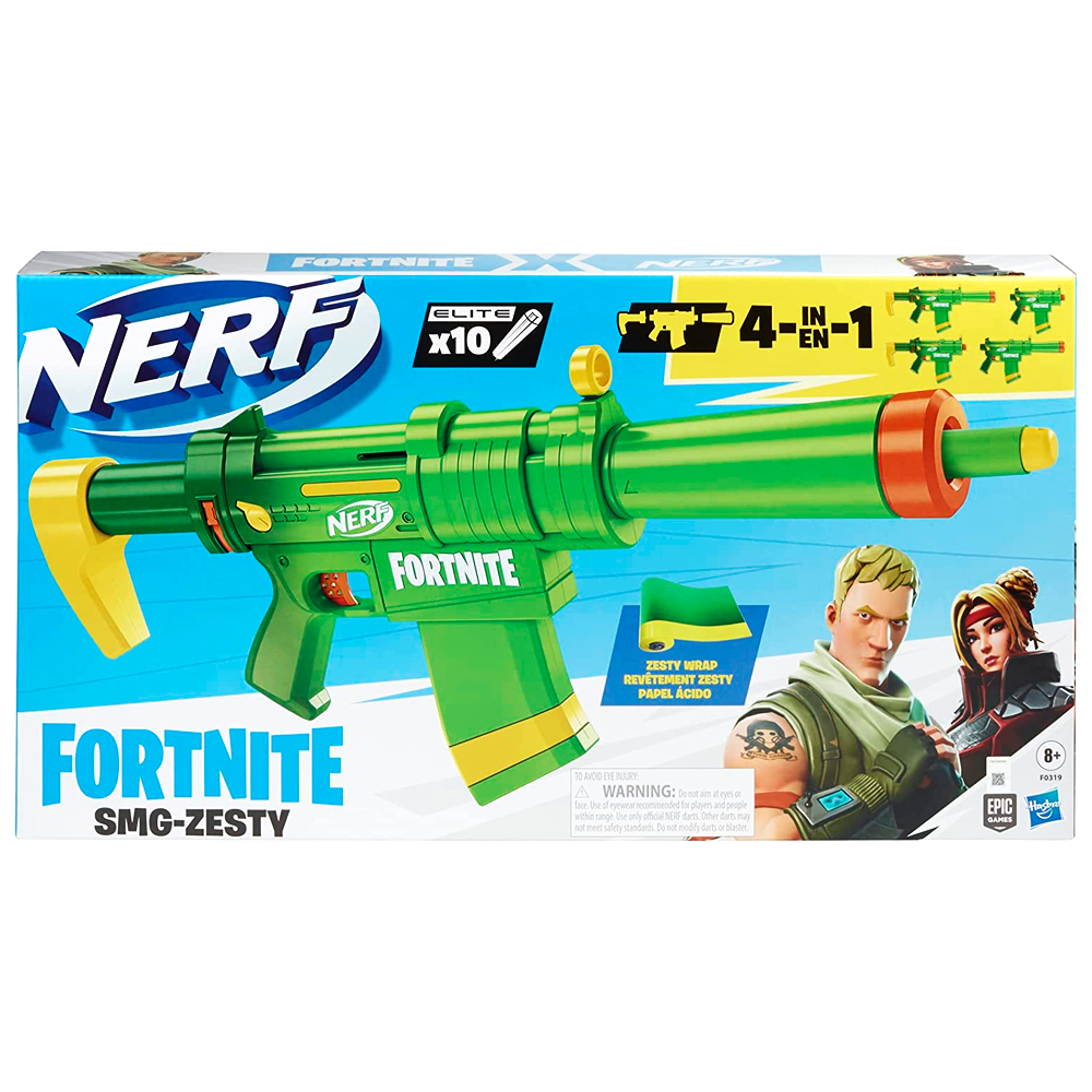 Lanzador Hasbro F0319 Nerf Fortnite SMG-ZESTY