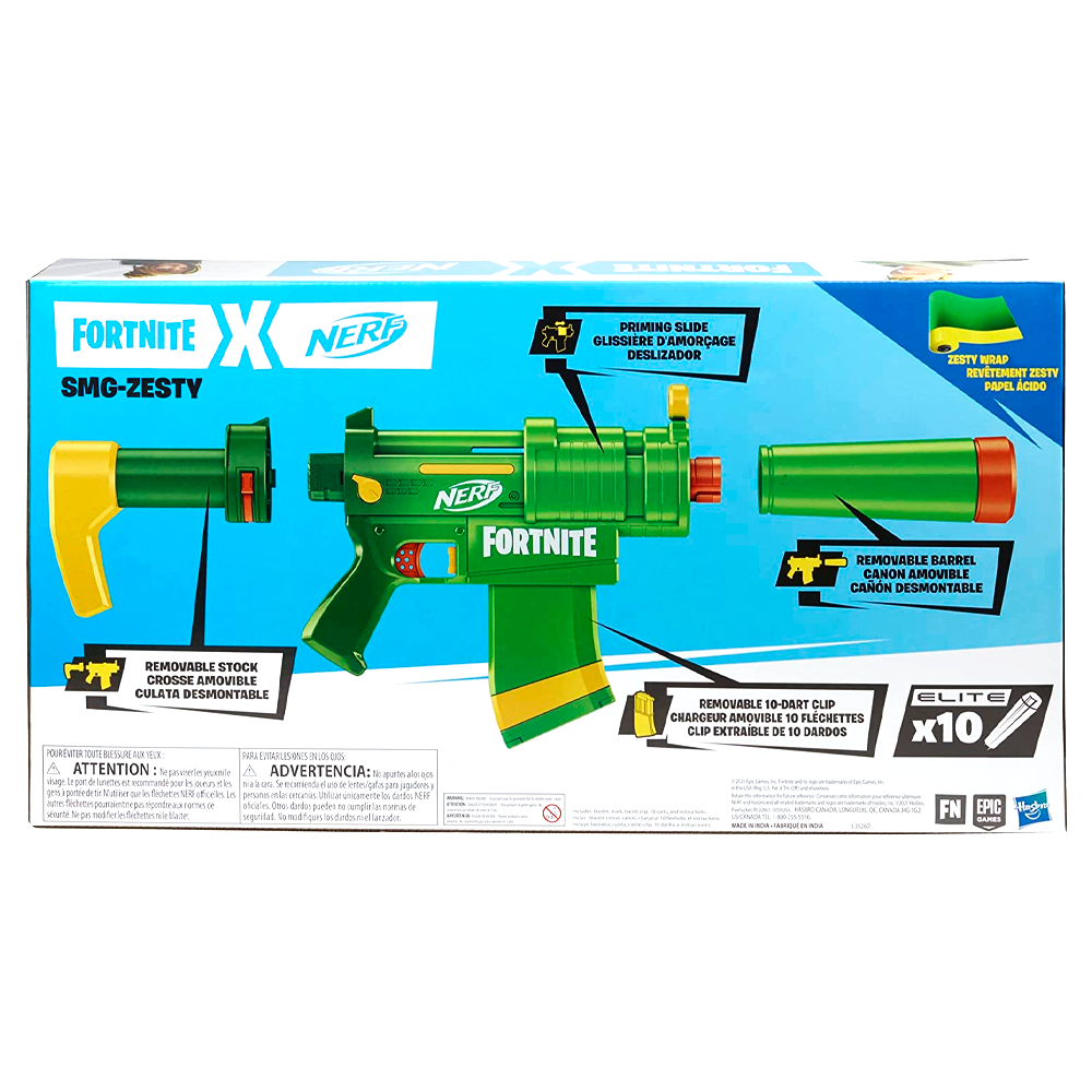 Lanzador Hasbro F0319 Nerf Fortnite SMG-ZESTY