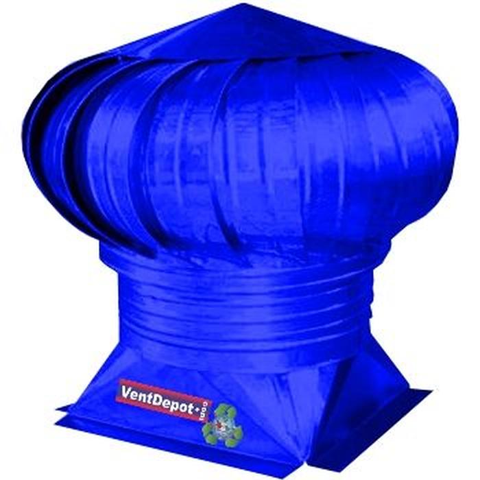 Extractor Atmosferico de Aire, MXBBL-007-3, Garganta de 30" Diámetro, 5136m3/hr, Turbina, Base Plana Estándar, Galvanizado, Azul, Pintura Horneada,, BlueBall