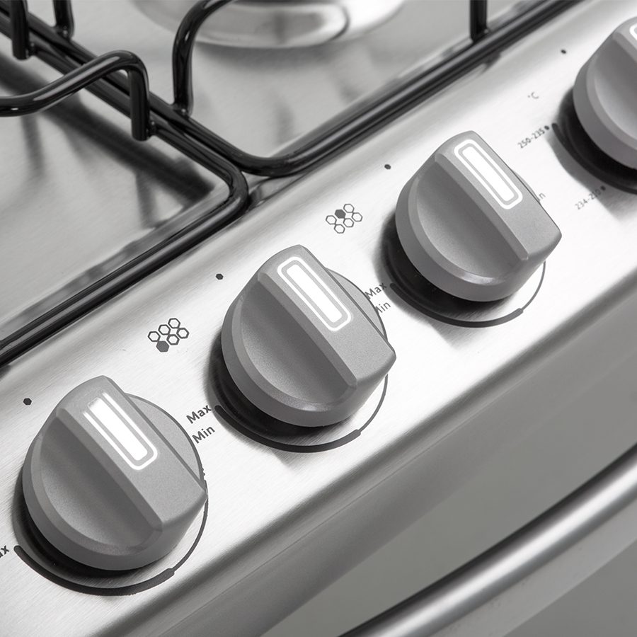 Estufa Al Piso Gas Acros 30" Plateado AF7420D