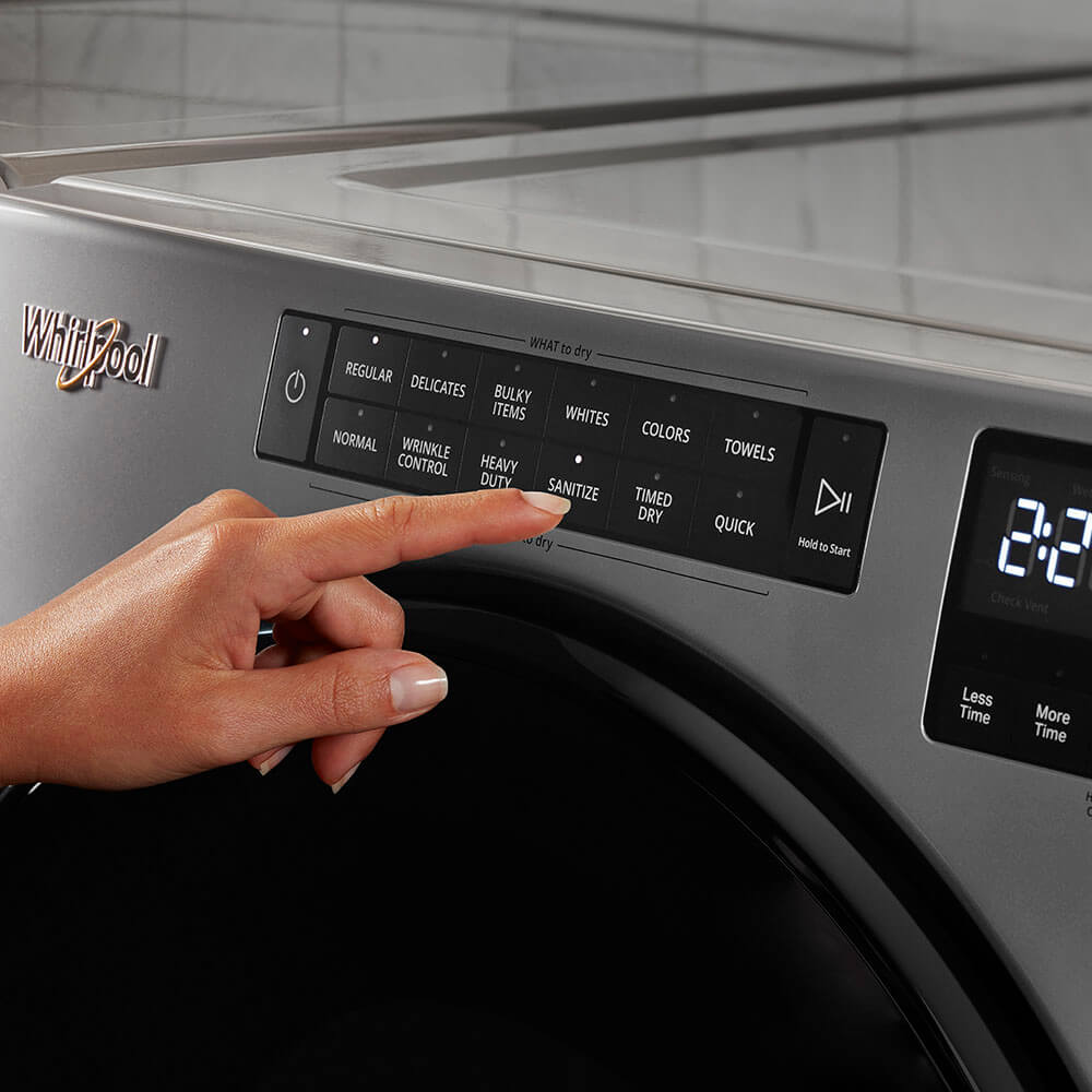 Secadora Carga Frontal Gas 23kg Cromo Whirlpool 7MWGD6605MC