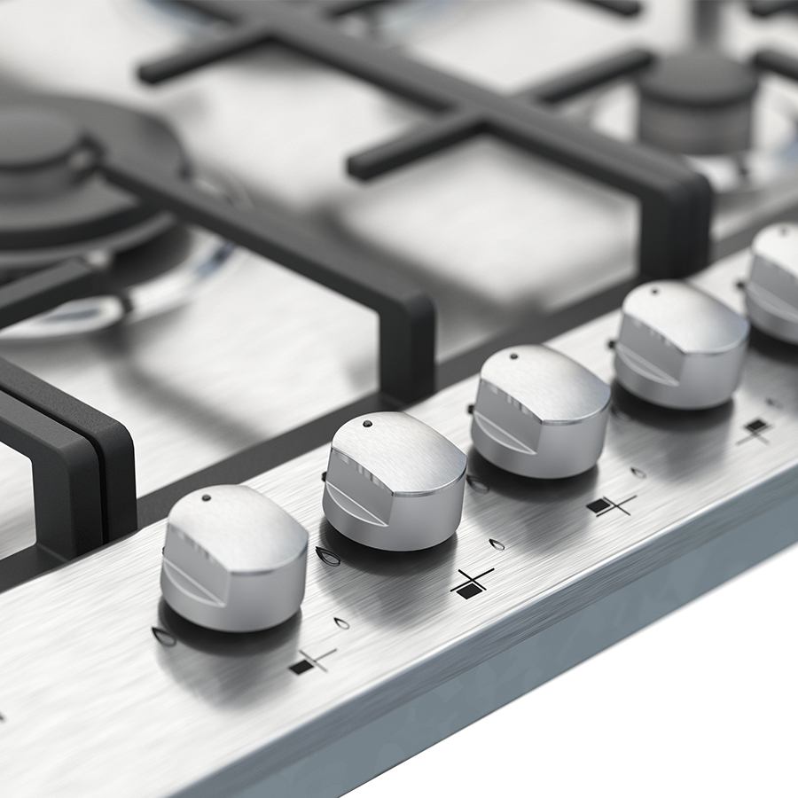 Parrilla De Gas Whirlpool 5 Quemadores Gris Acero Inoxidable WP3050S