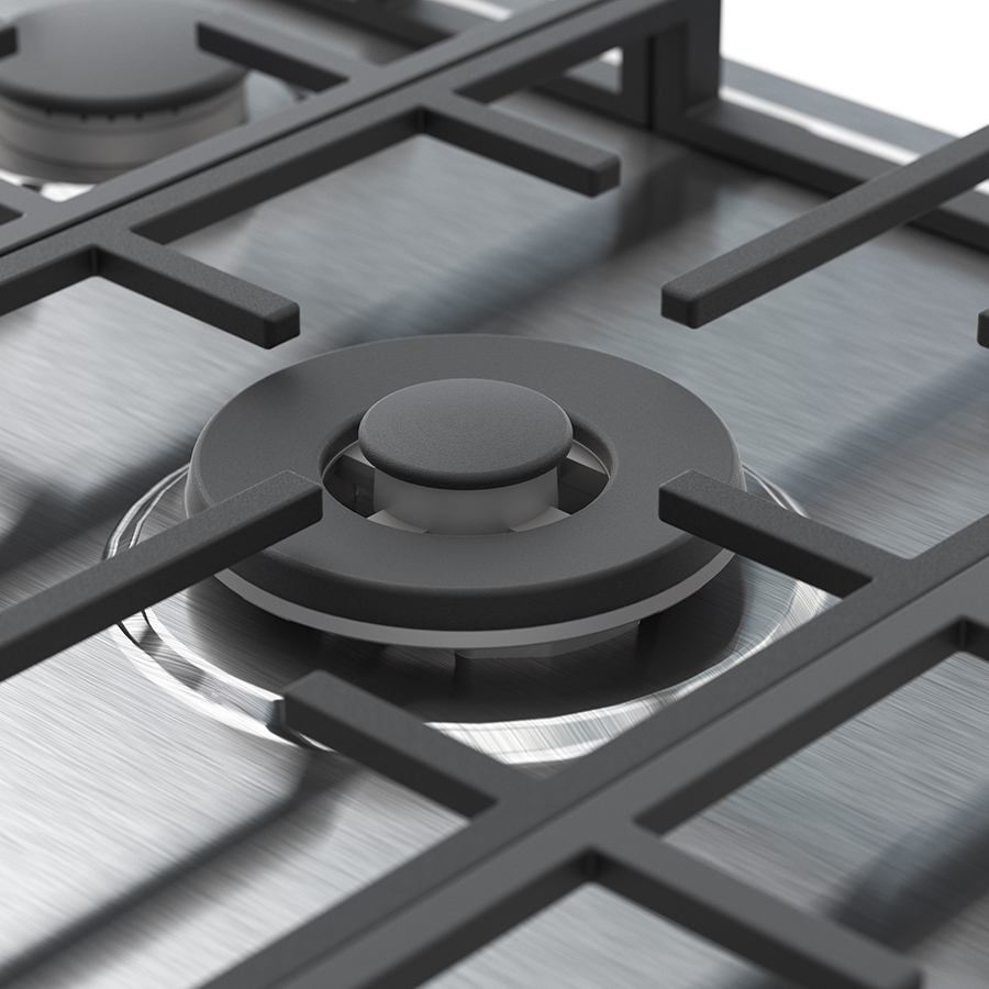 Parrilla De Gas Whirlpool 5 Quemadores Gris Acero Inoxidable WP3050S