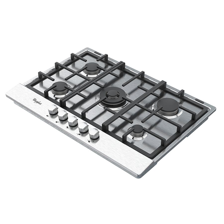 Parrilla De Gas Whirlpool 5 Quemadores Gris Acero Inoxidable WP3050S