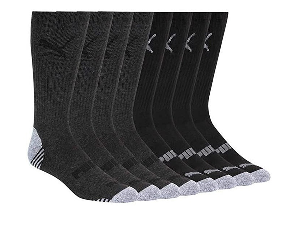 Paquete Puma Calcetas 8 Pares Negro Y Gris
