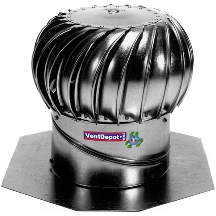 Extractor de Aire Atmosferico, MXGLT-001-15, Garganta de 12", Base, Lámina Galvanizada, 3 años de Garantía, , GalvoTurbo