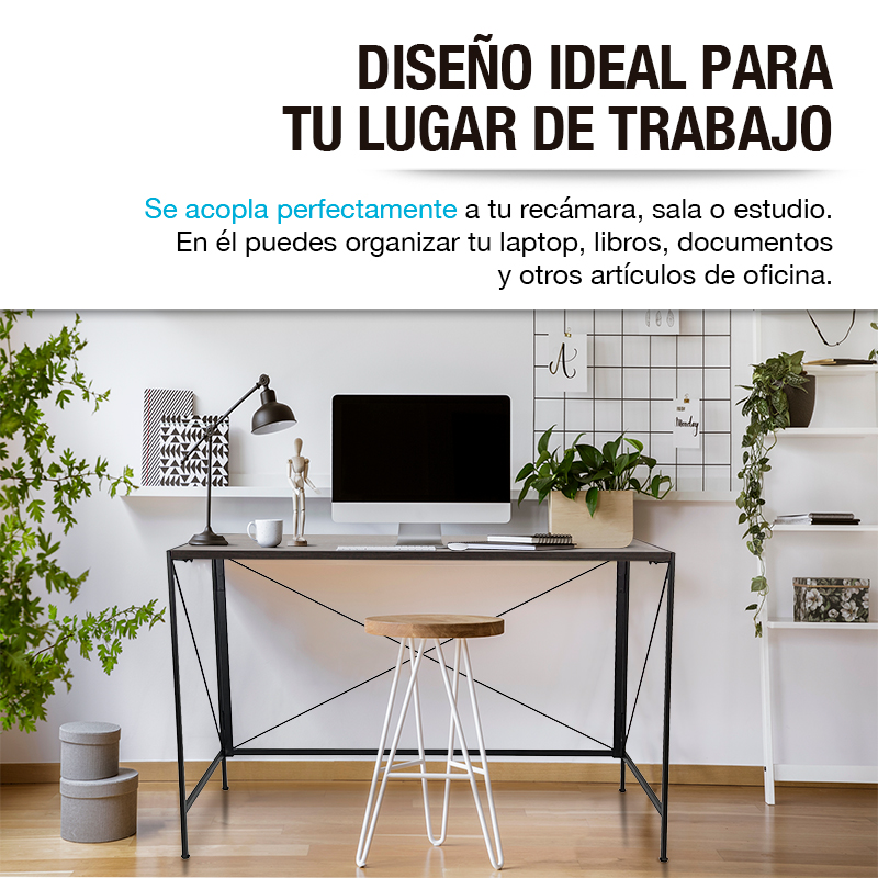 Escritorio Plegable Minimalista de Madera Oficina y Hogar CASA LITUS