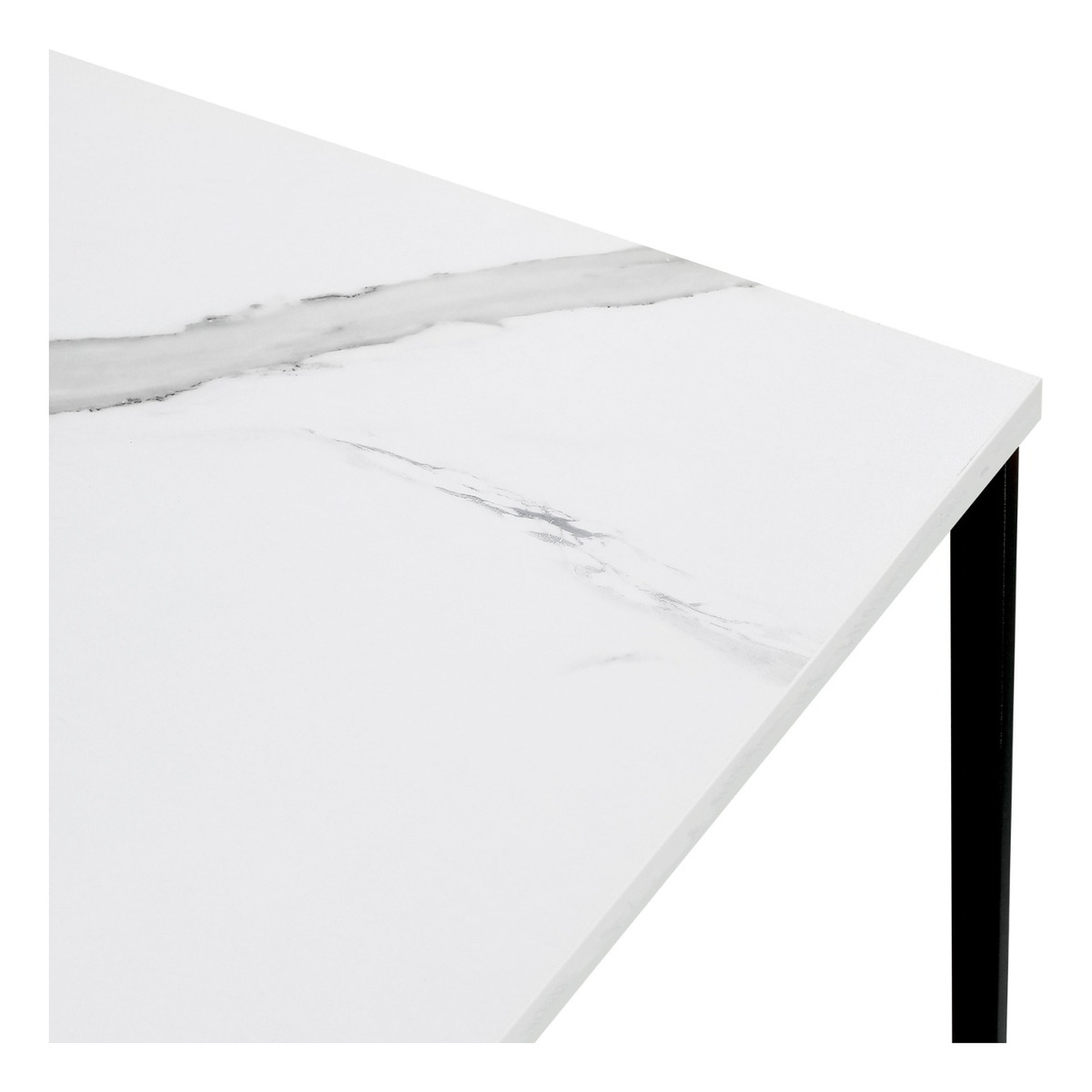 Mesa Plegable Escritorio Estilo Industrial de Marmol Blanco