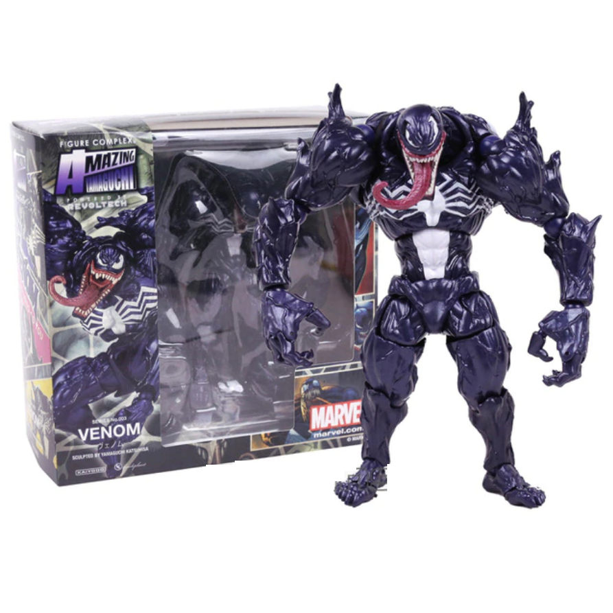 Venom Spiderman Spider Man Yamaguchi Revoltech Figura Marvel