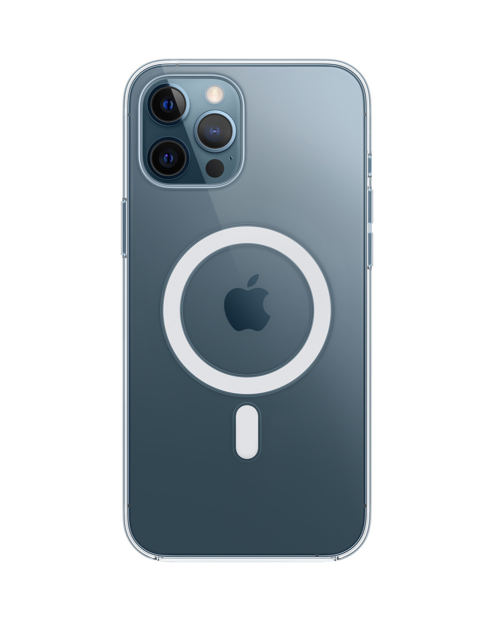 Funda Acrigel Transparente con MagSafe más Mica de Cristal Gratis para iPhone 12 Pro Max.