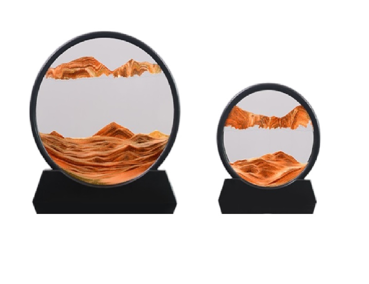 Decoracion para oficina, Hogar, figura de arena movedizas Feng shui