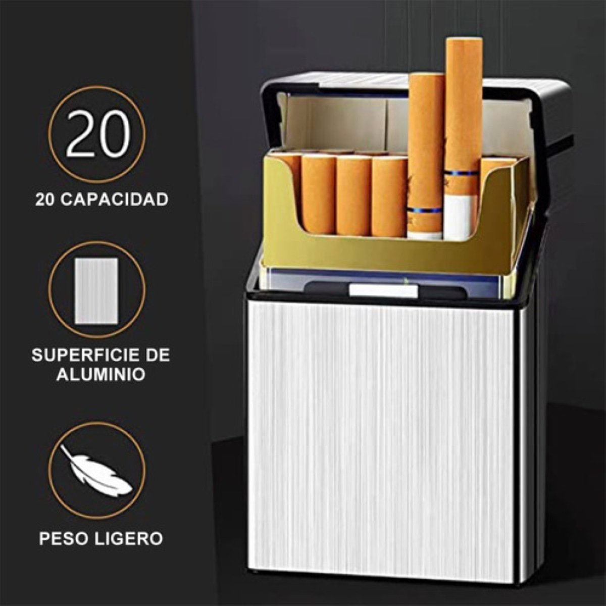 3 Piezas Pitillera, Pitilleras para Cigarrillos, Portátil Caja de