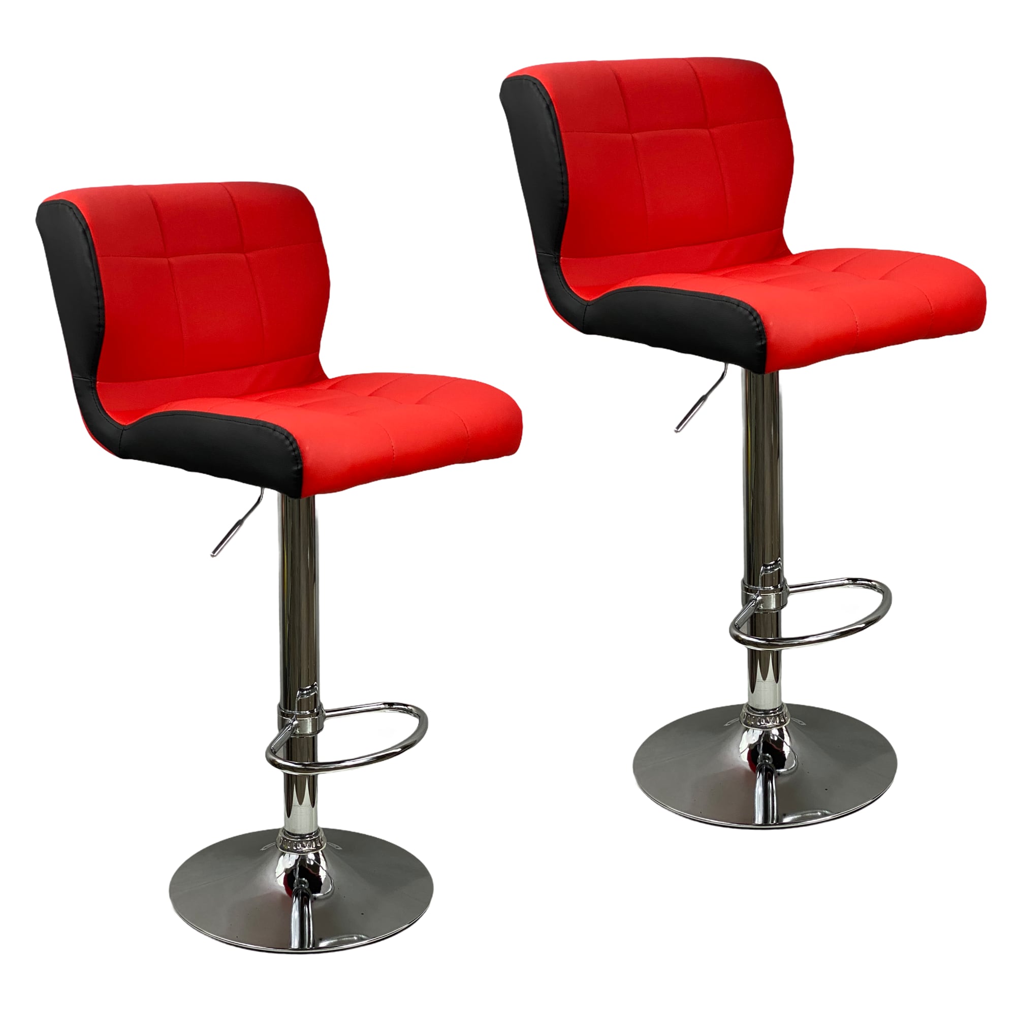 2 BANCOS PARA BARRA DE COCINA BAR ALTURA AJUSTABLE GIRATORIO PUNTO Y COMPRA 3022