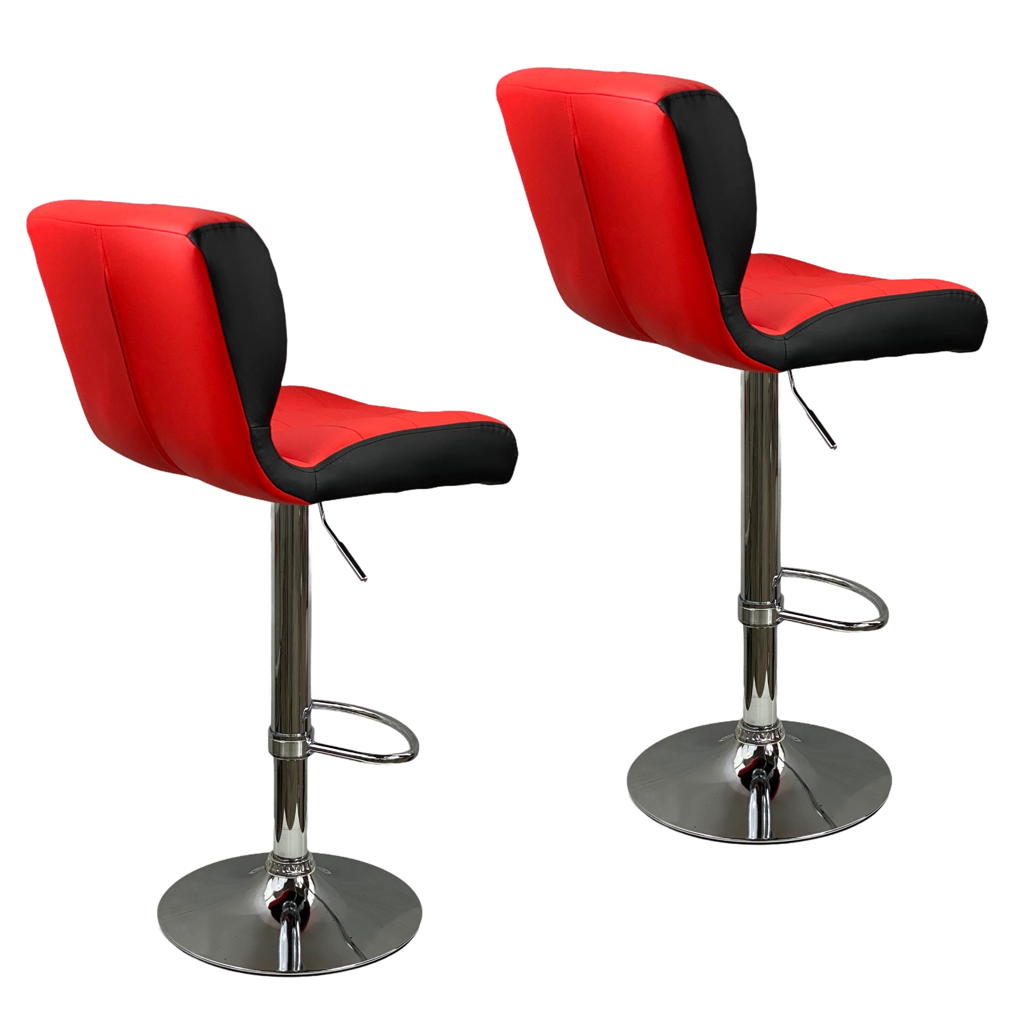 2 BANCOS PARA BARRA DE COCINA BAR ALTURA AJUSTABLE GIRATORIO PUNTO Y COMPRA 3022