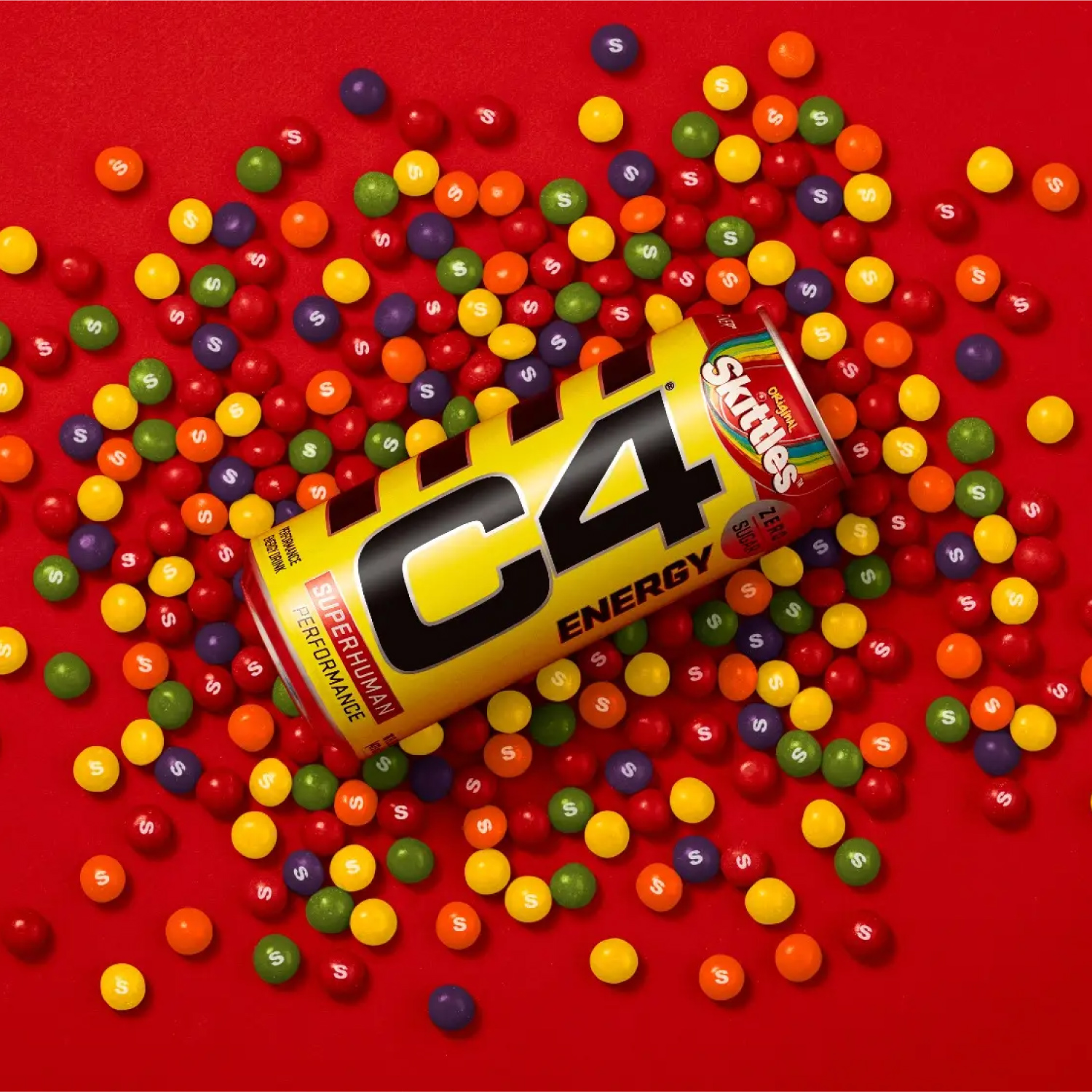 12 Pack Bebida Energetica Cellucor C4 Energy 473ml  - Skittles