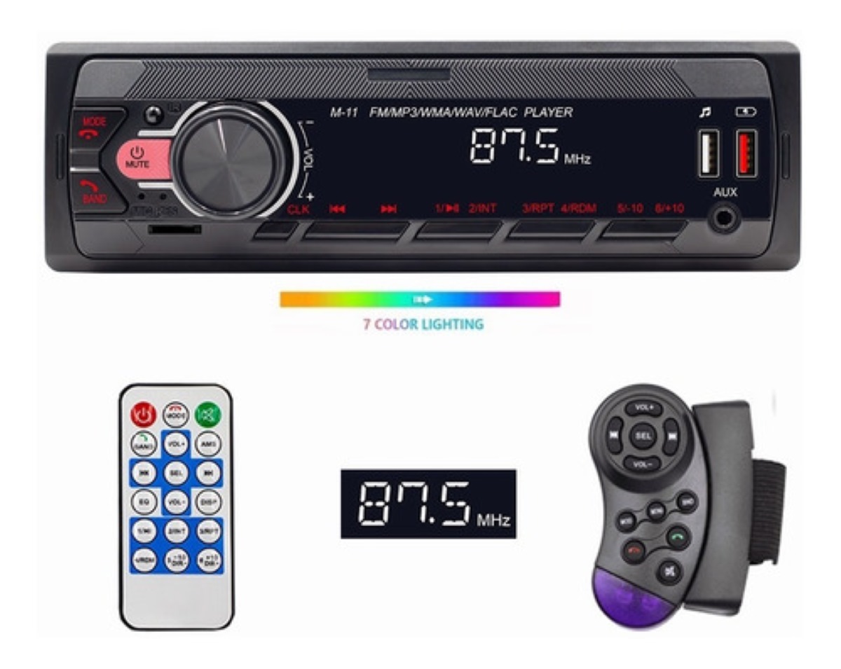 Estéreo Para Auto Con Mp3 2 Usb Bluetooth 1 Din