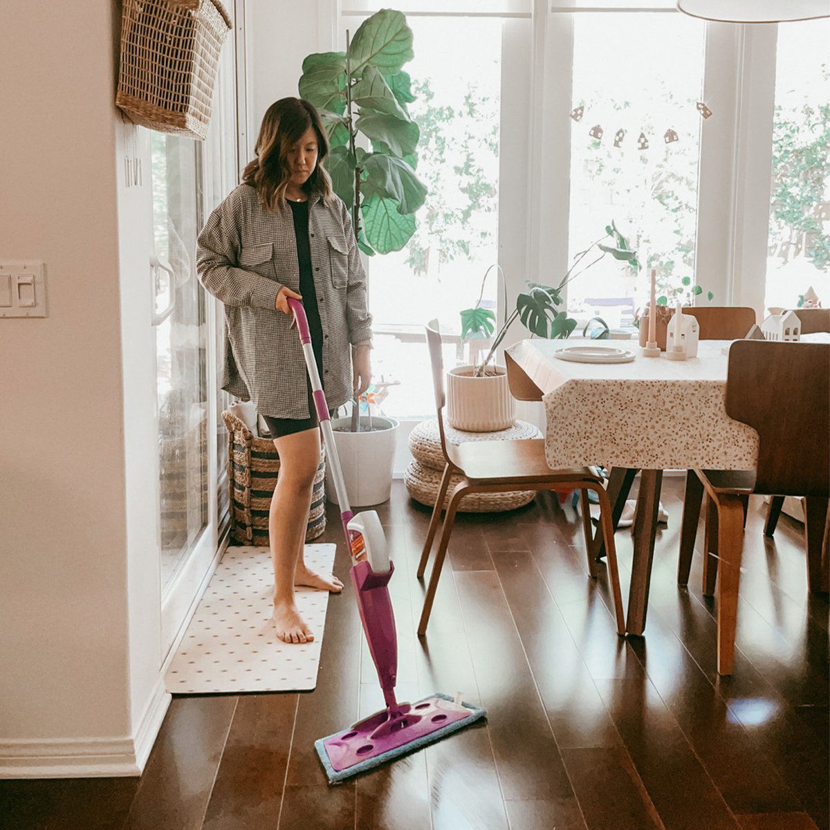 Trapeador Multiusos 4 En 1 Rejuvenate Mop + 2 Spray Tv Ofertas All Floors y Soap Scum Remover con Cepillo Adaptable