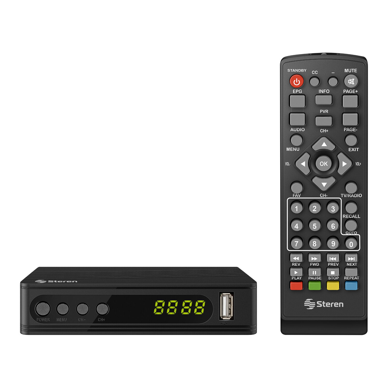 Decodificador de TV digital para canales HD 208-900 