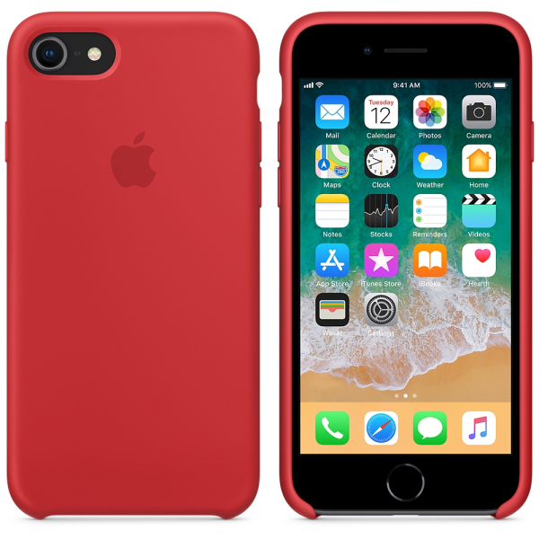 Funda de Silicon iPhone 8 / iPhone 7 - Rojo