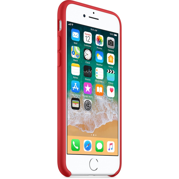 Funda de Silicon iPhone 8 / iPhone 7 - Rojo