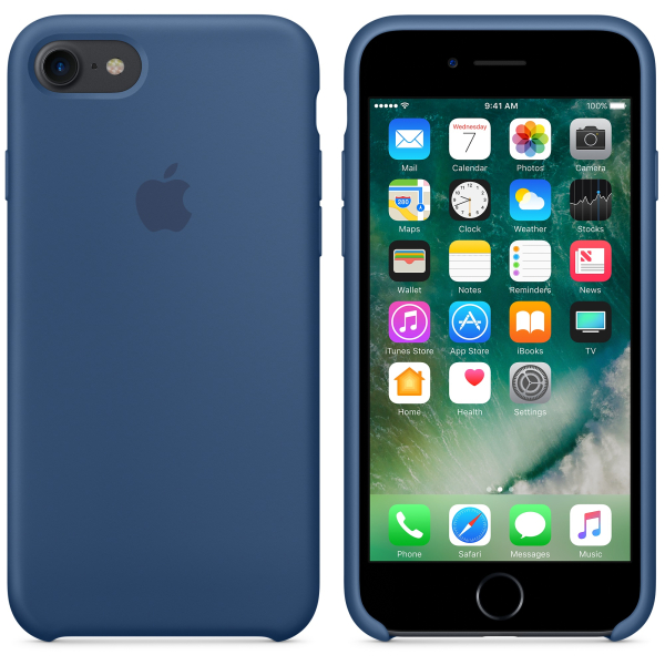 Funda de Silicon iPhone 8 / iPhone 7 - Azul Oceano