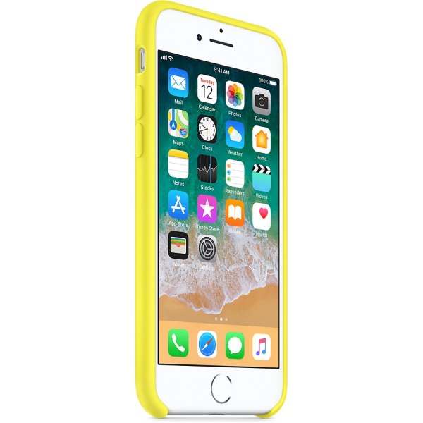 Funda de Silicon iPhone 8 / iPhone 7 - Amarillo Neon
