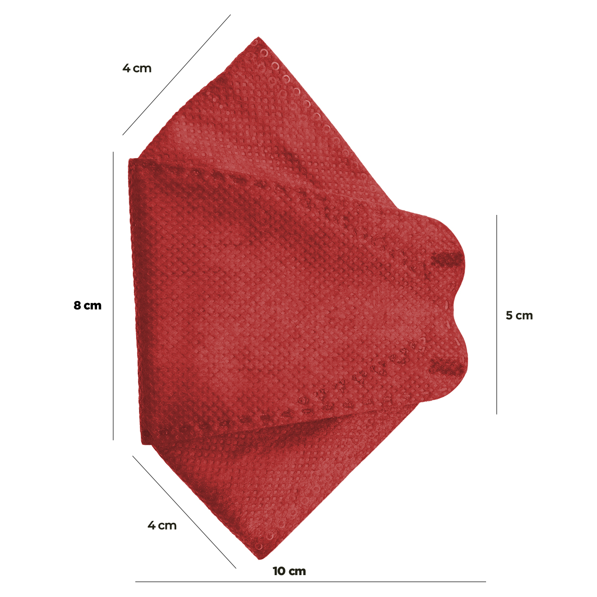 Cubrebocas Kf94 Mascarillas 3d Colores 10pzs Filtración 94% 