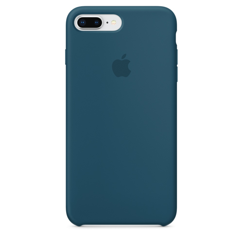 Funda de silicona líquida para iPhone 8 Plus, para iPhone 7 Plus, pantalla  de 5.5 pulgadas, azul cielo