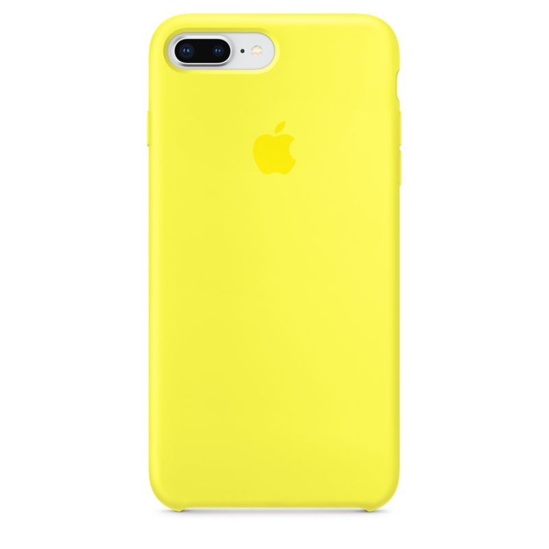 Funda de Silicon iPhone 8 Plus / iPhone 7 Plus - Amarillo Neon