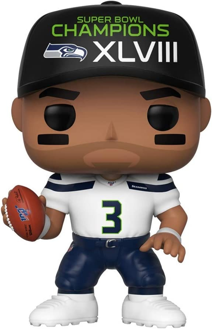 Funko Pop! Nfl Russell Wilson Jersey Blanco #57 Seattle Seahawks