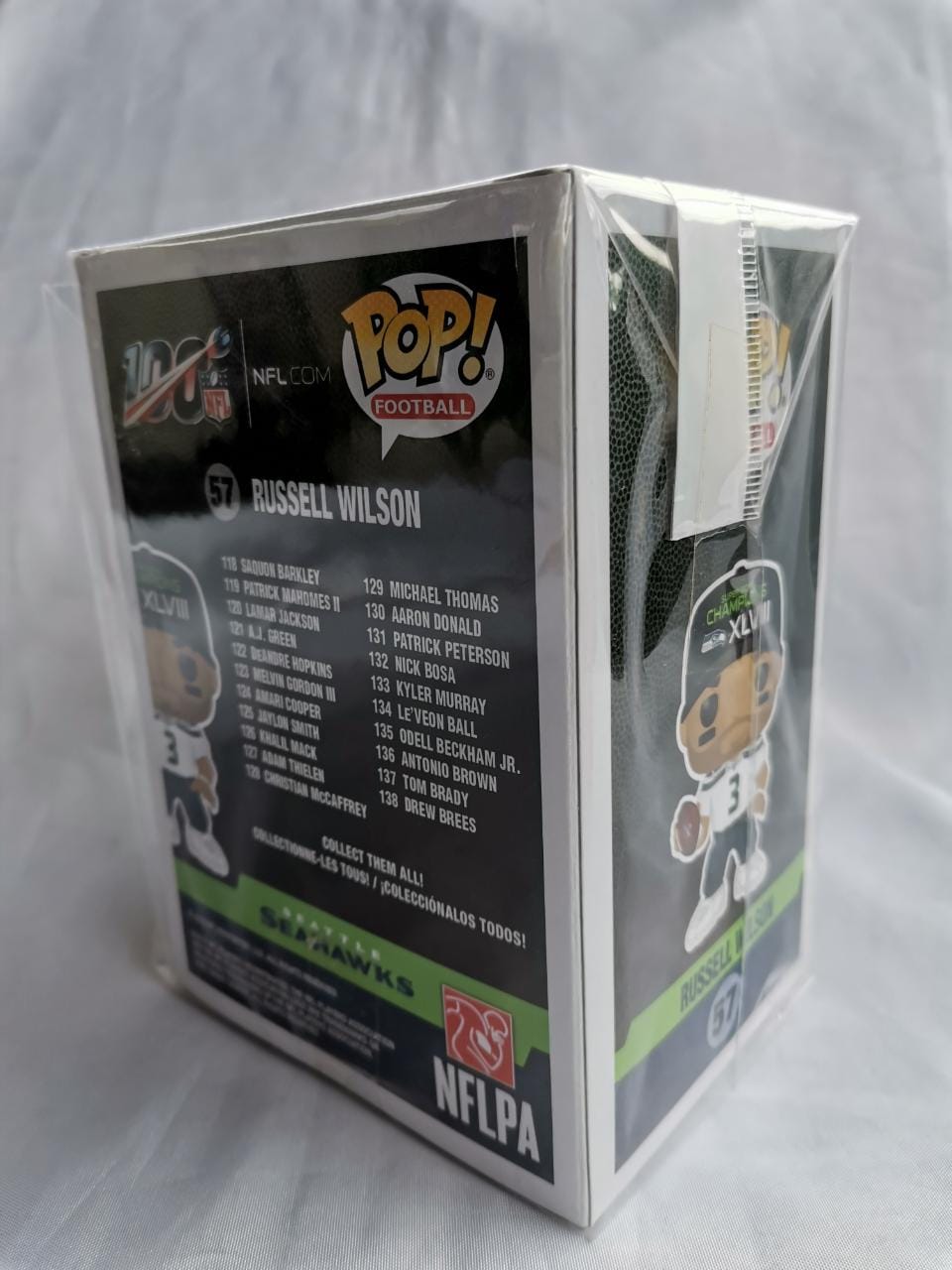 Funko Pop! Nfl Russell Wilson Jersey Blanco #57 Seattle Seahawks