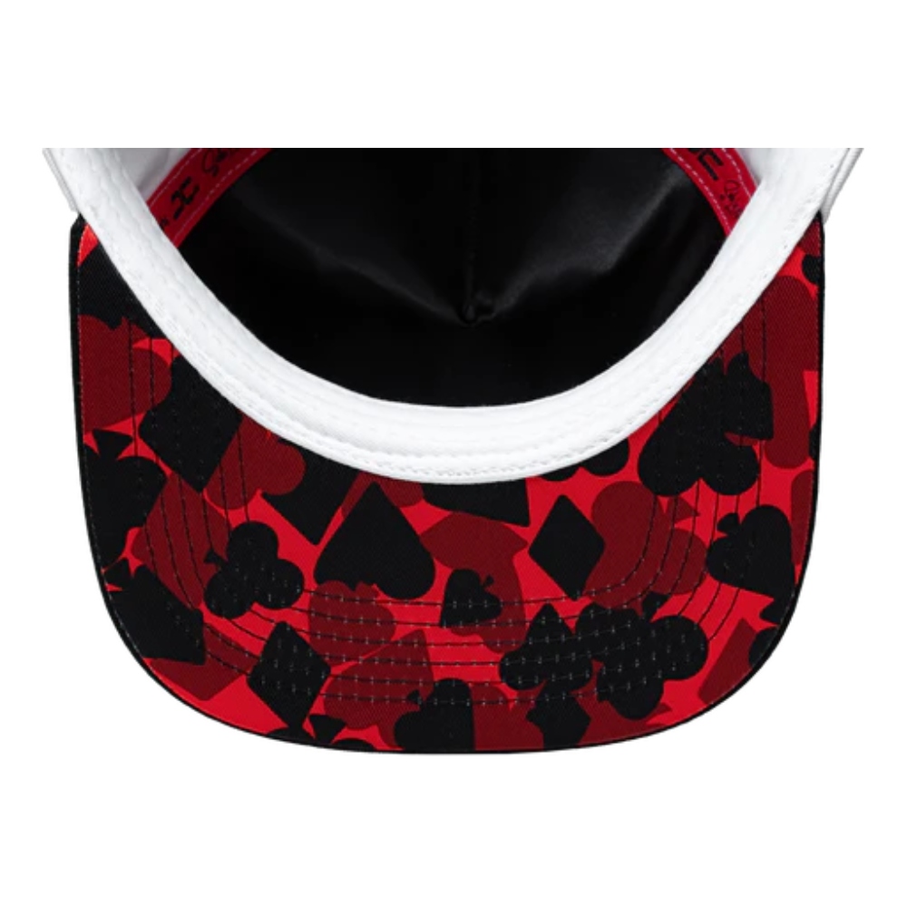 Gorra JC HATS Poker snapback blanca 001354