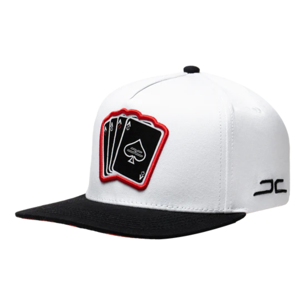 Gorra JC HATS Poker snapback blanca 001354